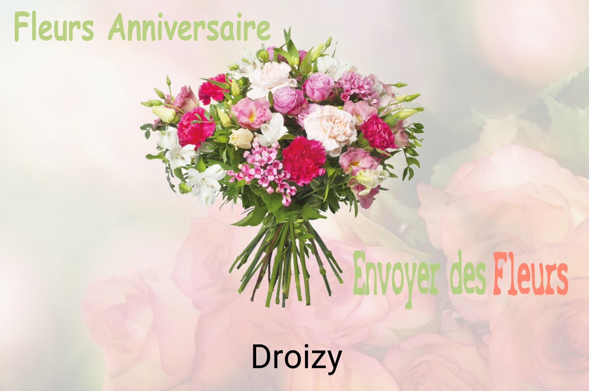Bouquet de fleurs d’anniversaire livré à Droizy