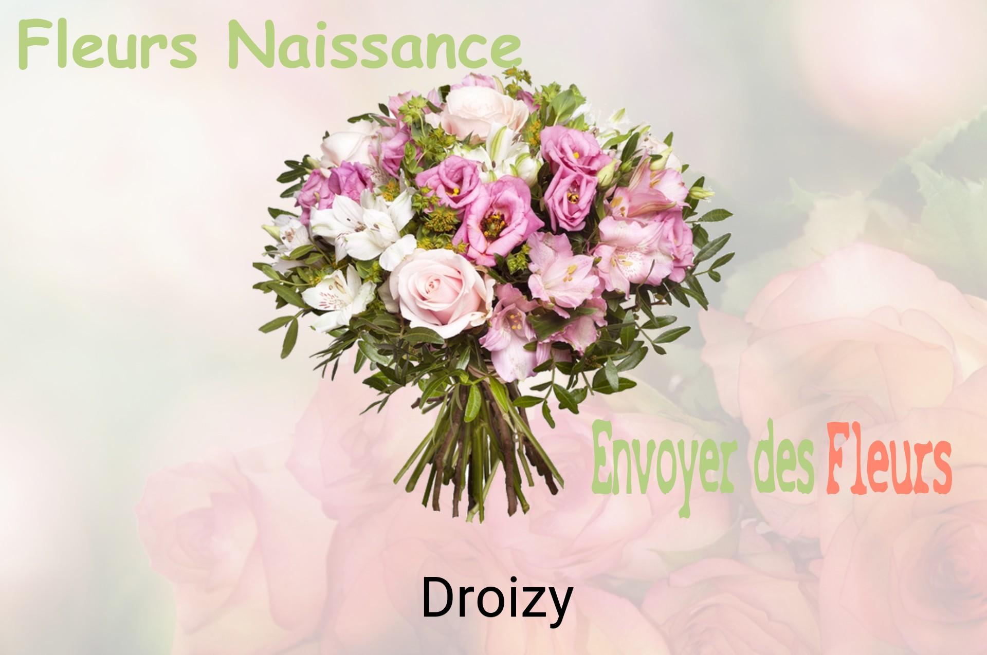 Bouquet de fleurs de naissance livré à Droizy